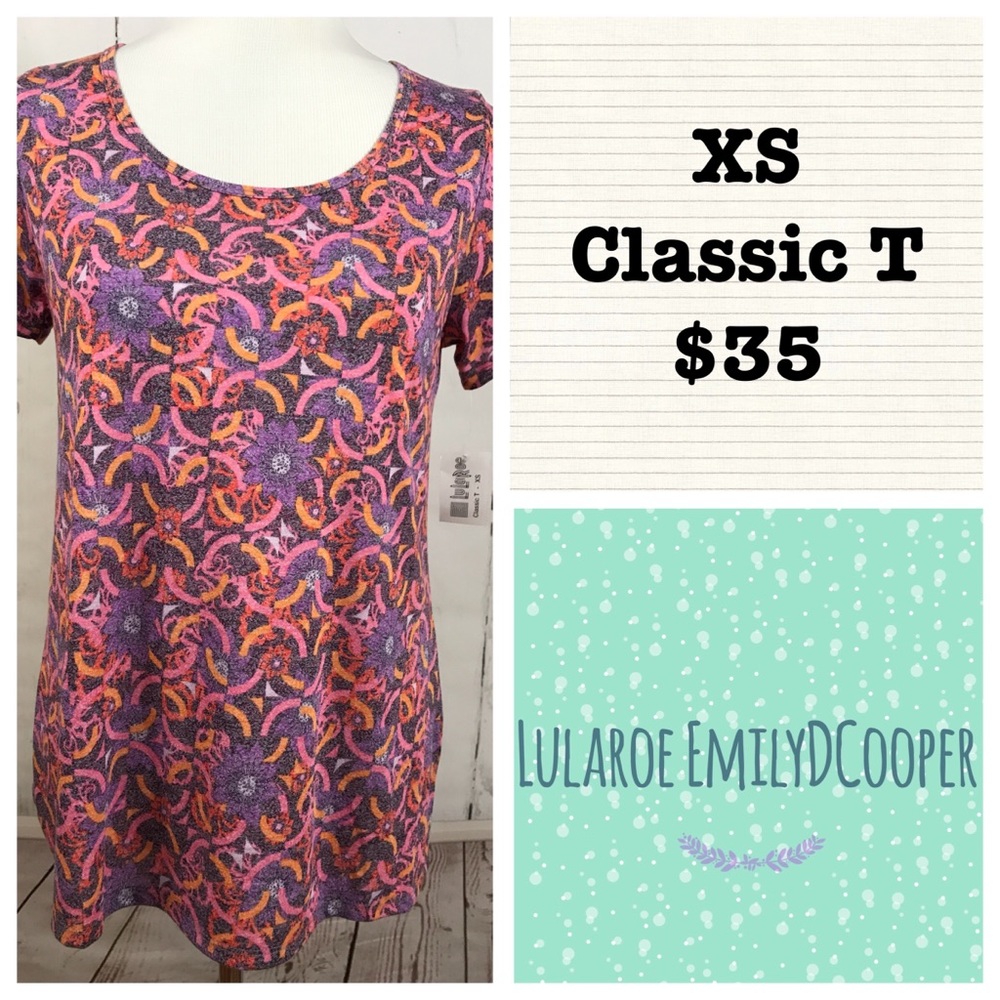 XS Lularoe Classic Tee, NWT